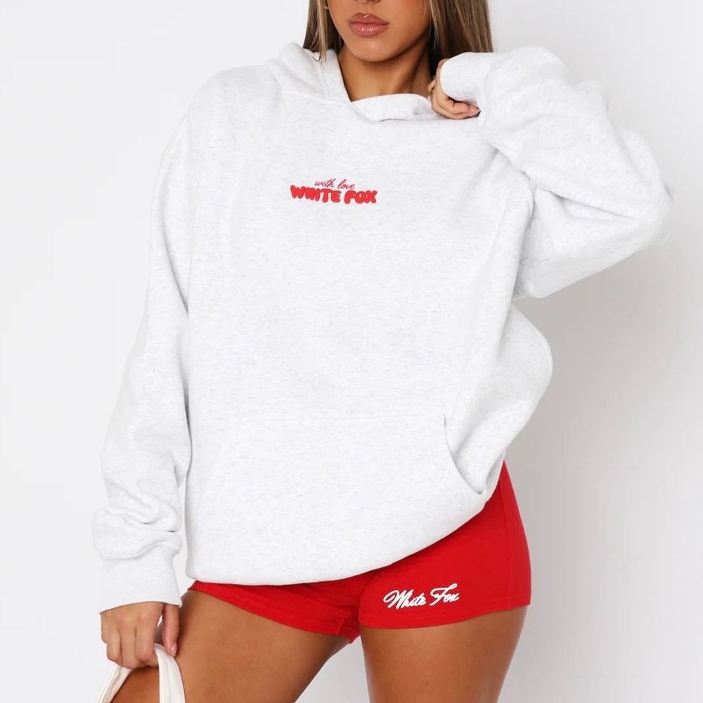White Fox “With Love” In The Moment Oversized Hoodie
